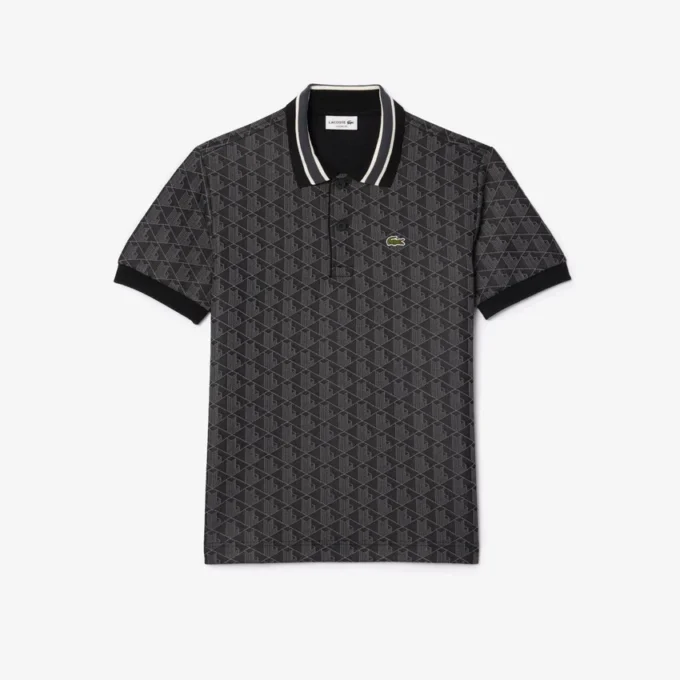 Polo Monograma de Corte Clássico para Homem