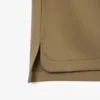 Polo oversized em cetim com detalhe de emblema da passerelle