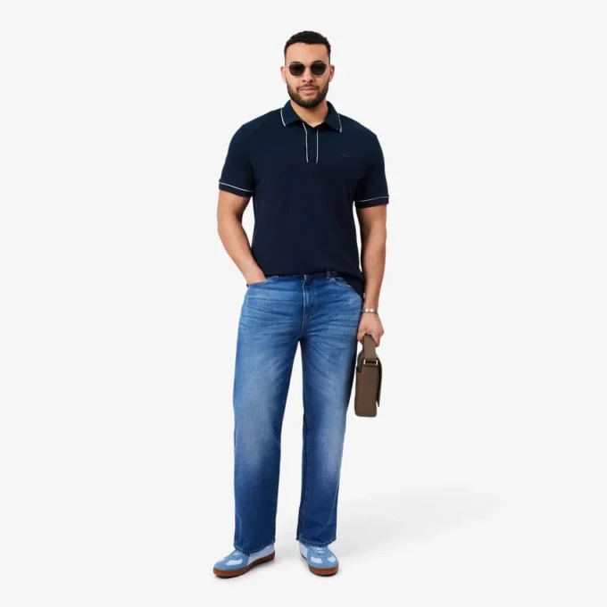 Polo Paris Stretch Piqué de corte regular para homem