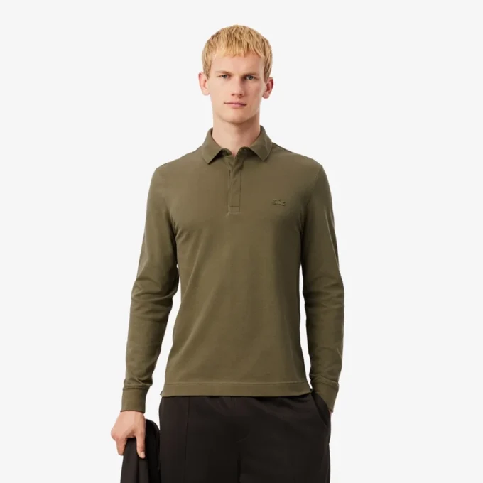 Polo Paris Stretch Piqua de corte regular para homem
