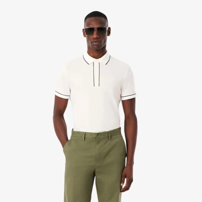 Polo Paris Stretch Piqua de corte regular para homem