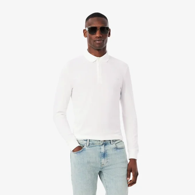 Polo Paris Stretch Piqua de corte regular para homem