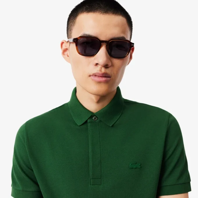 Polo Paris Stretch Piqua de corte regular para homem