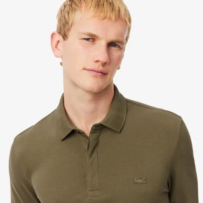 Polo Paris Stretch Piqua de corte regular para homem