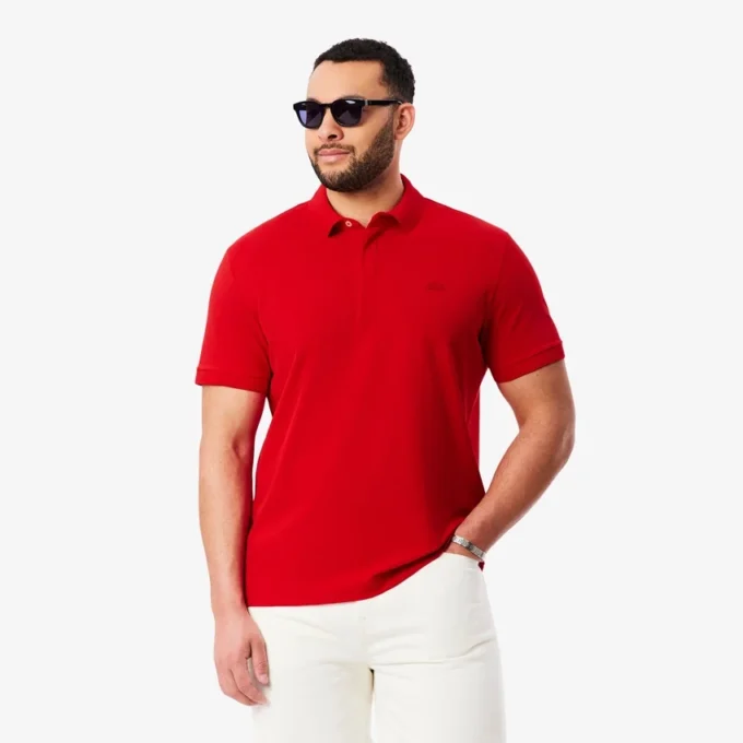 Polo Paris Stretch Piqua de corte regular para homem