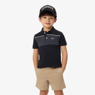 Polo Petit Piqué com blocos de cor