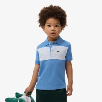 Polo Petit Piqué com blocos de cor