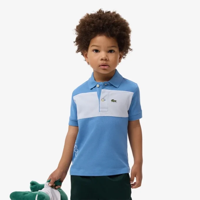 Polo Petit Piqué com blocos de cor
