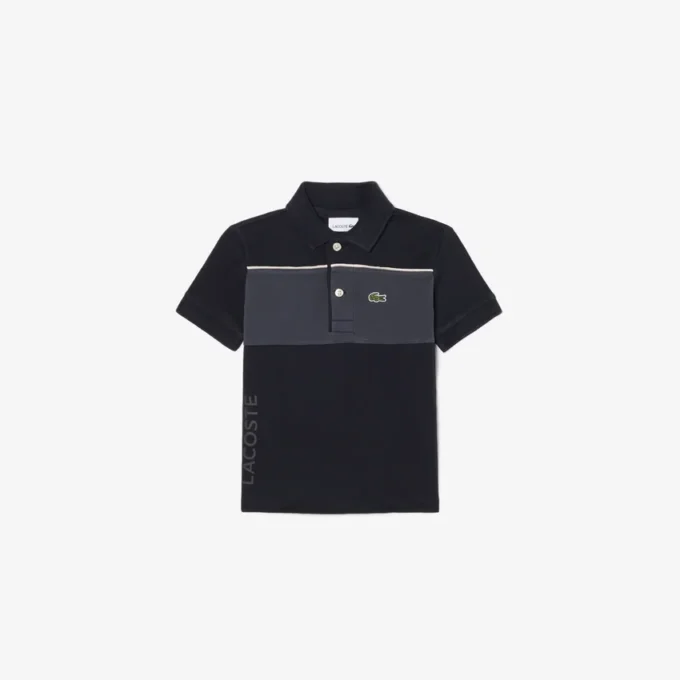 Polo Petit Piqué com blocos de cor
