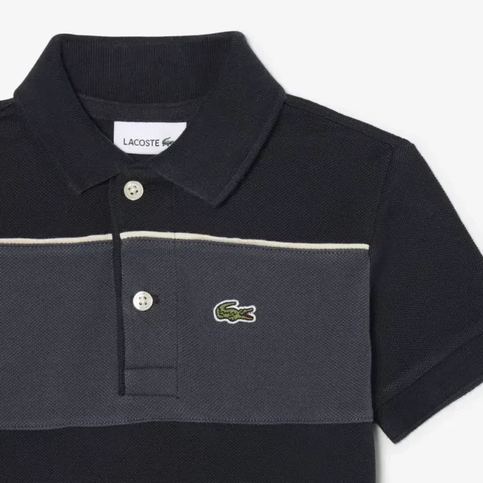 Polo Petit Piqué com blocos de cor