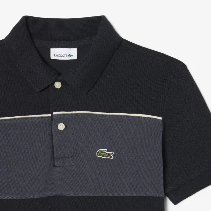 Polo Petit Piqué com blocos de cor