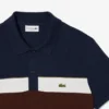 Polo Petit Piqué com blocos de cor e corte regular para homem
