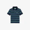 Polo Petit Piqué com riscas contrastantes