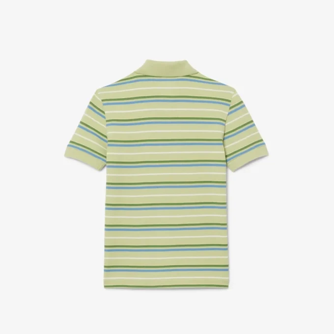 Polo Petit Piqué com riscas contrastantes para rapaz