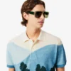 Polo Petit Piqué estampado de corte clássico para homem