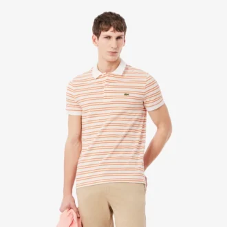 Polo Petit Piqué às riscas com corte clássico