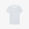 Polo Petit Piqué às riscas com corte clássico