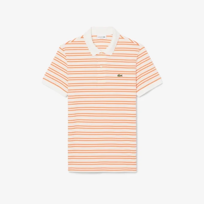 Polo Petit Piqué às riscas com corte clássico