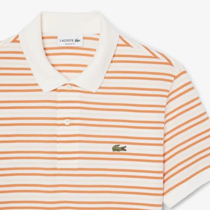 Polo Petit Piqué às riscas com corte clássico