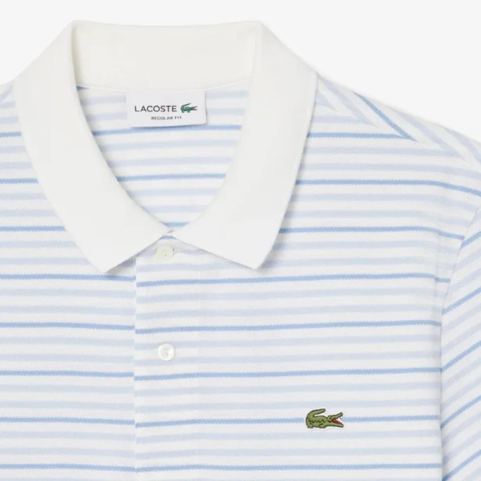 Polo Petit Piqué às riscas com corte clássico