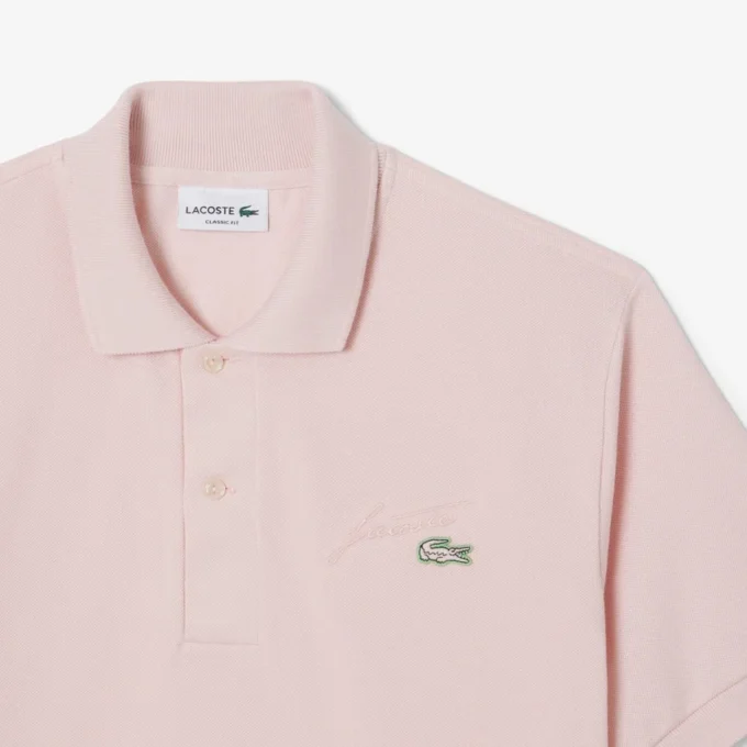 Polo Piqué com Detalhes Bordados e Corte Clássico para Homem