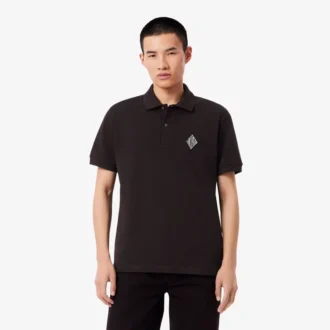 Polo Piqué com Emblema e Corte Clássico