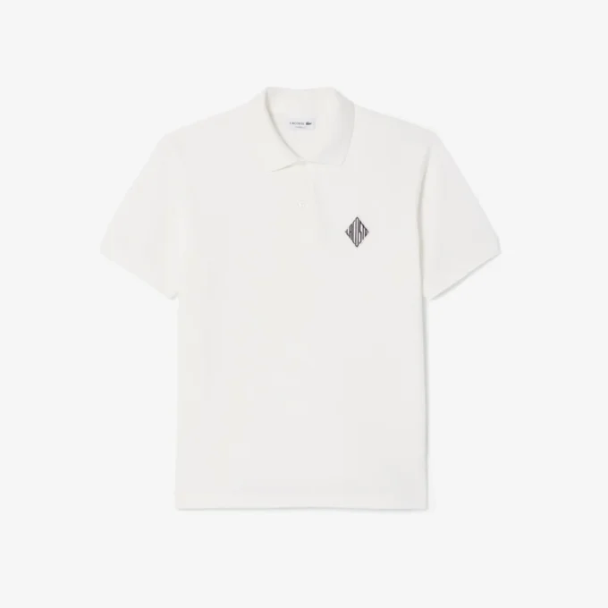 Polo Piqué com Emblema e Corte Clássico