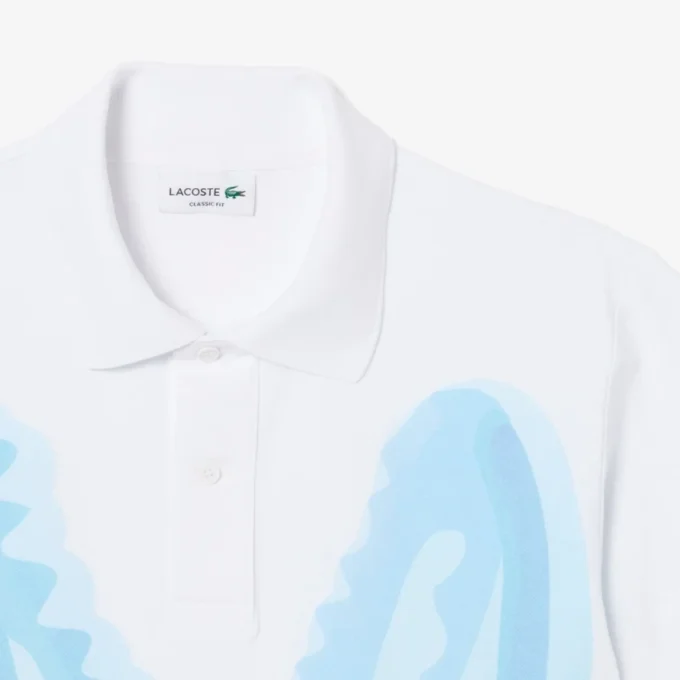 Polo Piqué com Estampa e Corte Clássico