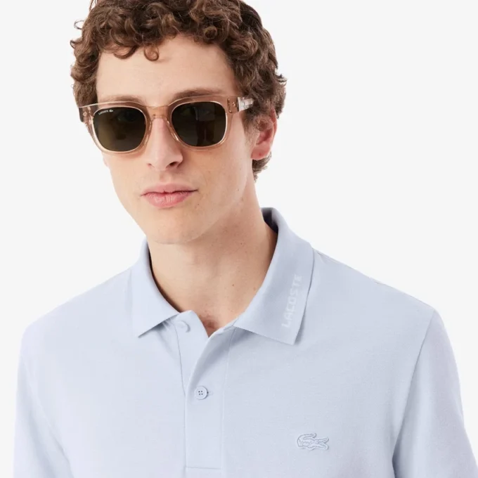 Polo Piqué com logótipo, corte justo