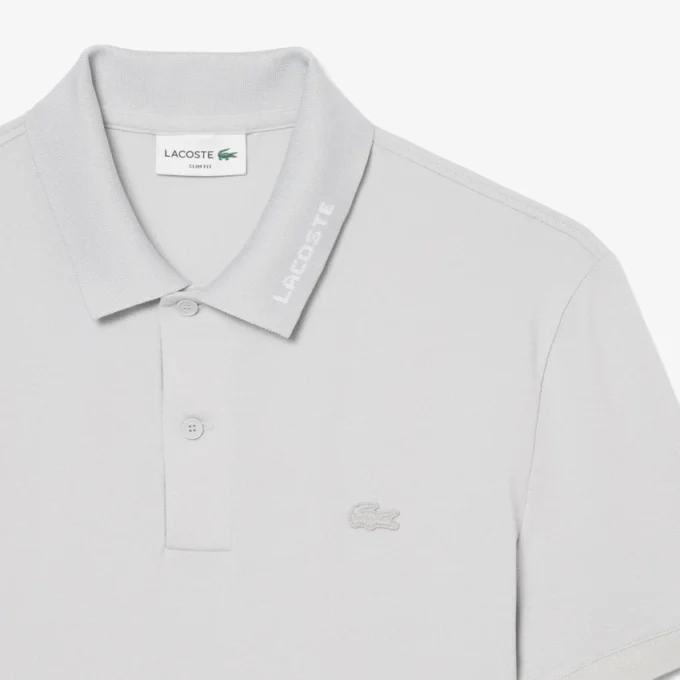 Polo Piqué com logótipo, corte justo
