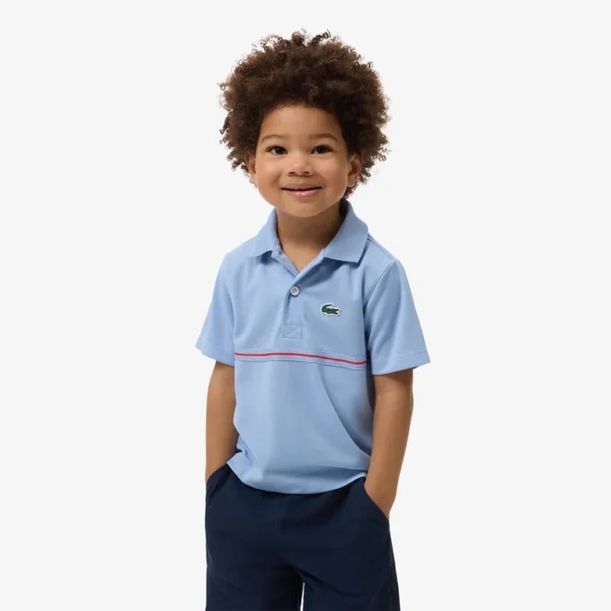 Polo Piqué com riscas da marca Ultra Dry