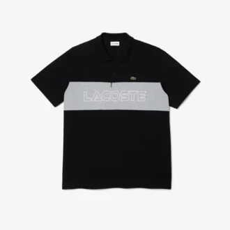 Polo Piqua Colorblock para homem, corte largo