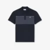 Polo Piqua com blocos de cor e corte regular