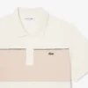 Polo Piqua com blocos de cor e corte regular