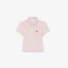 Polo Piqua com Gola Recortada para Meninas