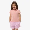 Polo Piqua com Gola Recortada para Meninas