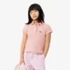 Polo Piqua com Gola Recortada para Meninas