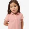 Polo Piqua com Gola Recortada para Meninas