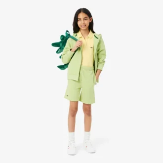 Polo Piqua com Gola Recortada para Meninas