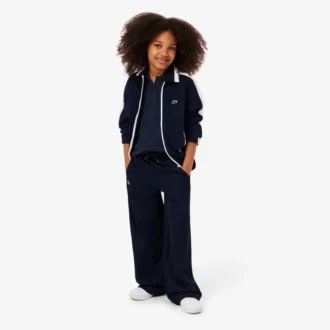 Polo Piqua com Gola Recortada para Meninas