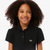 Polo Piqua com Gola Recortada para Meninas