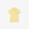 Polo Piqua com Gola Recortada para Meninas