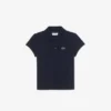Polo Piqua com Gola Recortada para Meninas