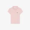 Polo Piqua com Gola Recortada para Meninas