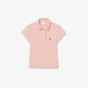Polo Piqua com Gola Recortada para Meninas