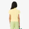 Polo Piqua com Gola Recortada para Meninas