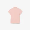Polo Piqua com Gola Recortada para Meninas