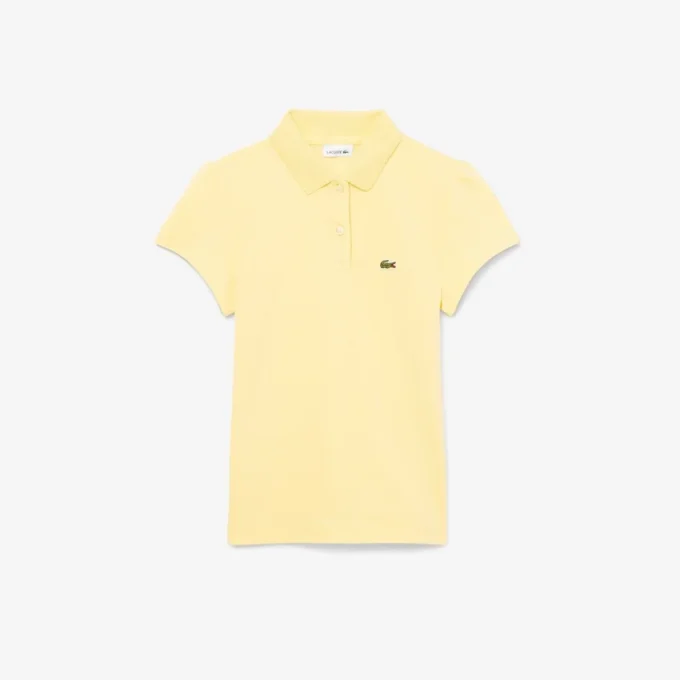Polo Piqua com Gola Recortada para Meninas