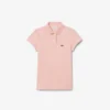 Polo Piqua com Gola Recortada para Meninas