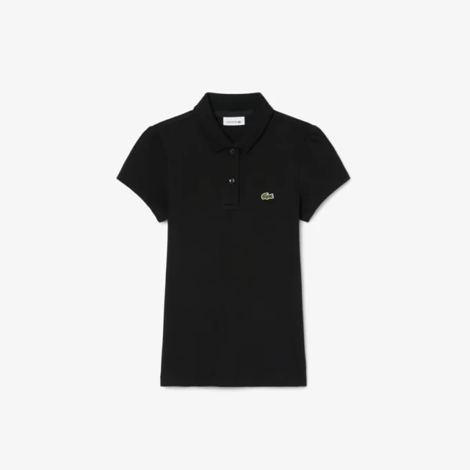 Polo Piqua com Gola Recortada para Meninas